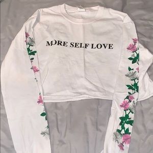 long sleeve crop top